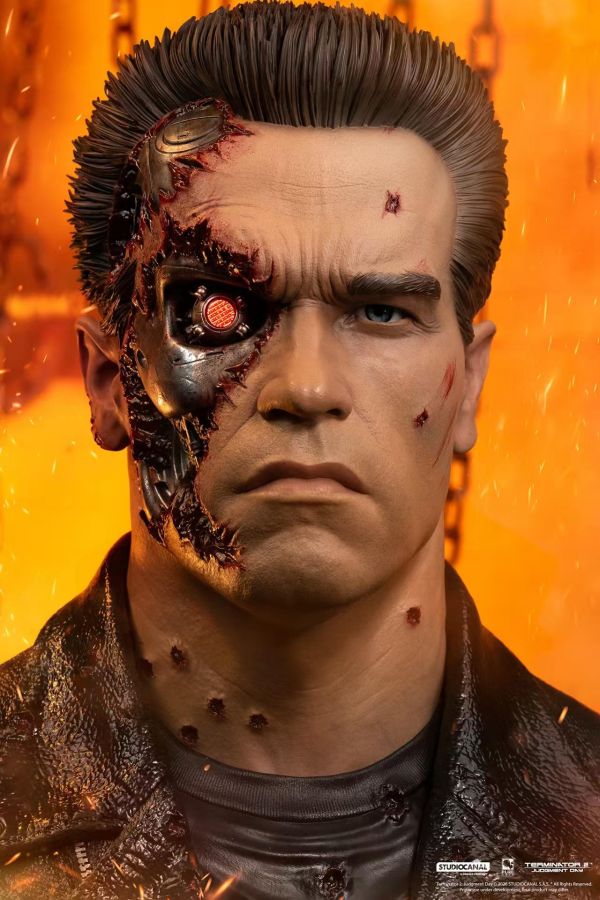 【預定】Terminator 2 T-8​​00 Model 101 Battle Damaged Art Mask 《魔鬼終結者2》T-800 型號101戰損版藝術面具 