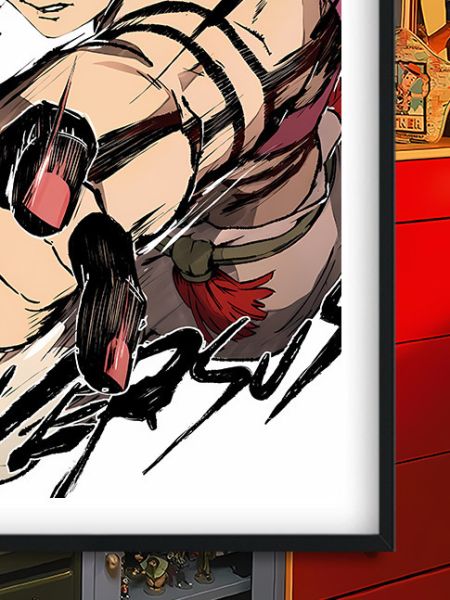 【海外代購】巴洛克《出擊猗窩座》鬼滅之刃無限城篇上弦叁Akaza狛治炎柱動漫裝飾畫冰箱貼 