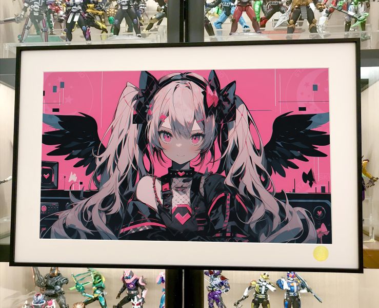 【海外代購】星空 《粉紅初音》初音未來miku甩蔥歌動漫二次元裝飾畫 