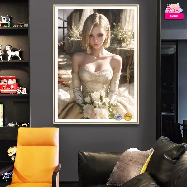 【海外代購】阿喵畫社 婚紗 18號 8k超大超清裝飾畫 