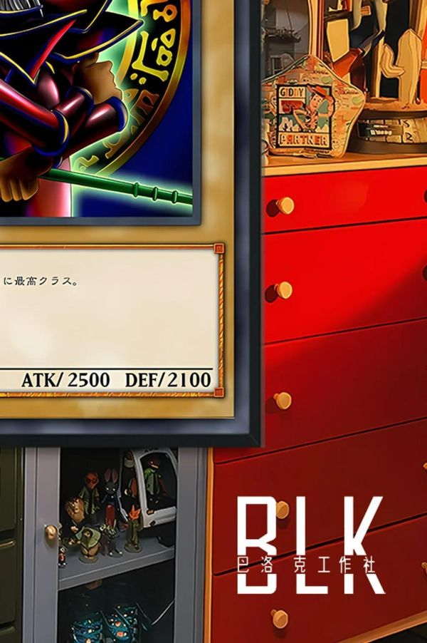 【海外代購】巴洛克《暗黑魔術師》遊戲王卡牌系列裝飾畫冰箱貼 