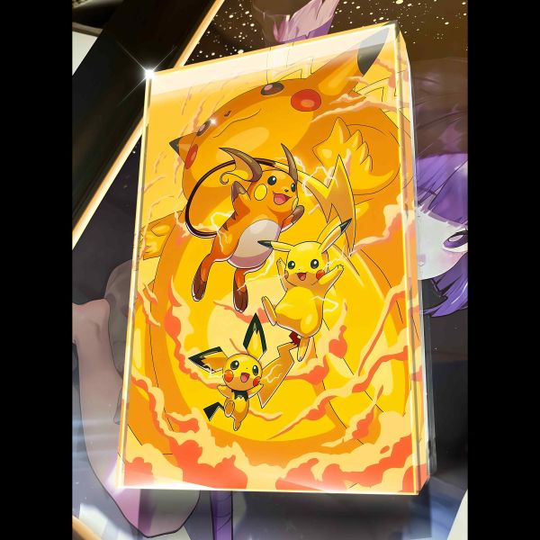 【海外代購】阿喵畫社 第十七彈進化組系列動漫卡磚 標準尺寸壓克力收藏透明磚 