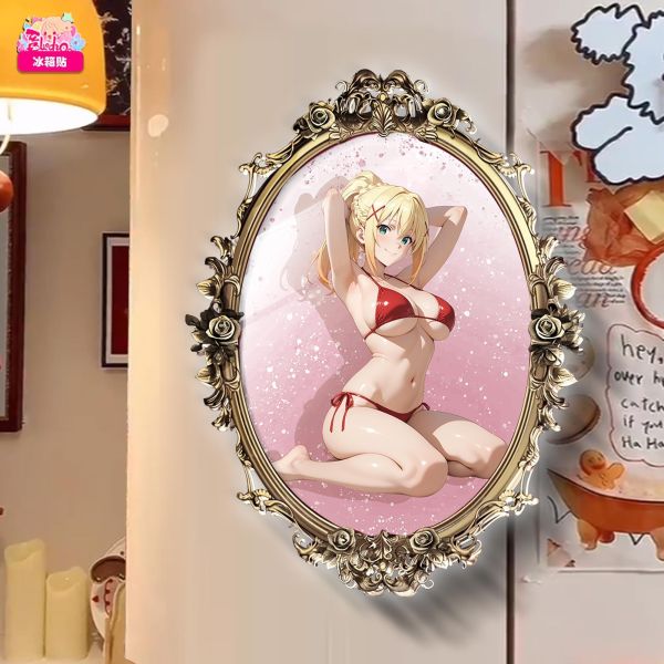 【海外代購】阿喵畫社 動畫冰箱貼第八十彈素晴魔鏡比基尼系列 高透亞克力磁吸冰箱貼 