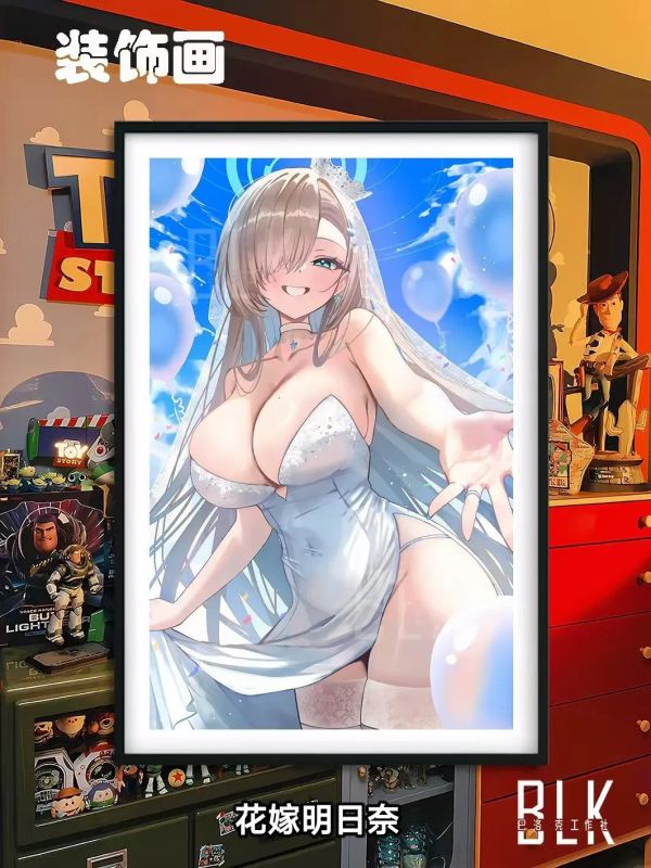 【海外代購】巴洛克 《警官明日奈》一之瀨明日奈邦妮蔚藍檔案裝飾畫/冰箱貼 