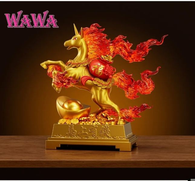 【預定】wawa 招財系列-招財烈焰馬 馬上有錢 