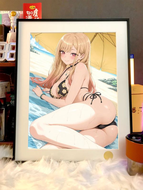 【海外代購】星空《沙灘喜多川》喜多川海夢更衣人偶墜入愛河裝飾畫 