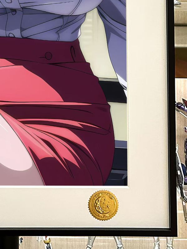 【海外代購】星空《金髮OL》內衣辦公室lingeries office動畫二次元裝飾畫 