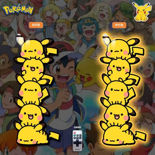 【海外代購】阿喵畫社 皮卡丘疊疊樂 寶可夢超長燈帶畫 