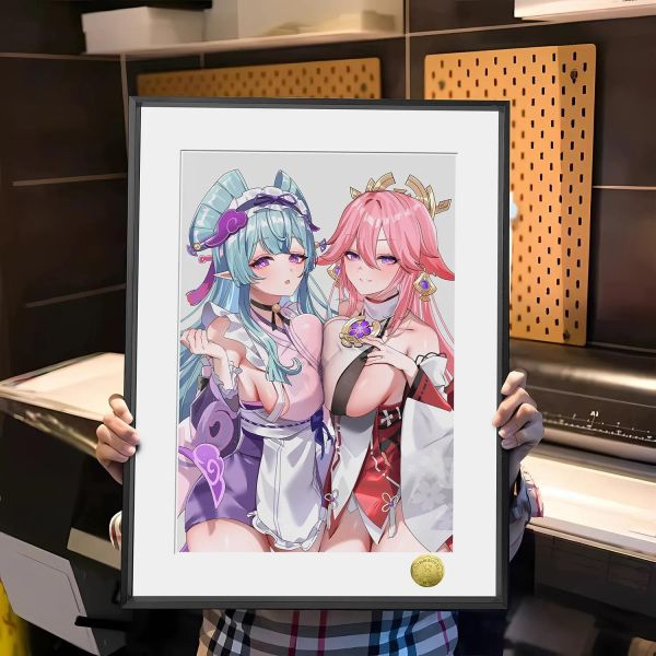 【海外代購】皇呱《瑞希神子傲人身材》原神夢見月瑞希裝飾畫 午睡毯 地毯 