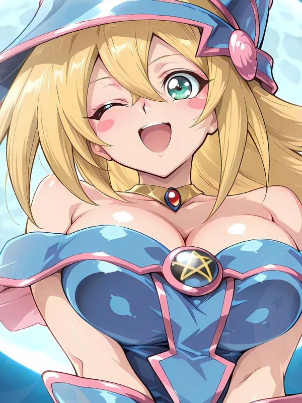 【海外代購】星空《月下黑魔導女孩》遊戲王阿圖姆武藤遊戲裝飾畫 