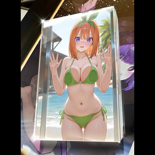 【海外代購】阿喵畫社 第四十五彈動漫卡磚五等分新娘 亞克力加厚紀念收藏磚 