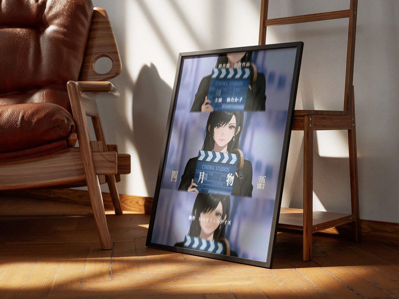 【海外代購】千鳥社 《四月物語 蒂法》 最終幻想7蒂法洛克哈特Tifa岩井俊二四月物語午睡毯地毯裝飾畫 午睡毯 地毯 