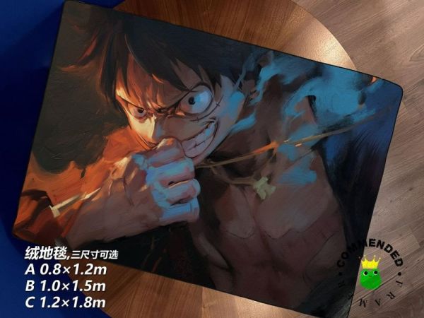 【海外代購】皇呱 《魯夫要成爲海賊王的男人》海賊王橡膠果實裝飾畫 午睡毯 地毯 