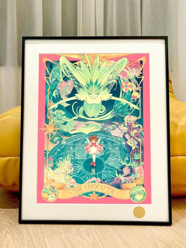 【海外代購】星空 《庫洛牌小櫻》百變小櫻木之本櫻魔法使裝飾畫 