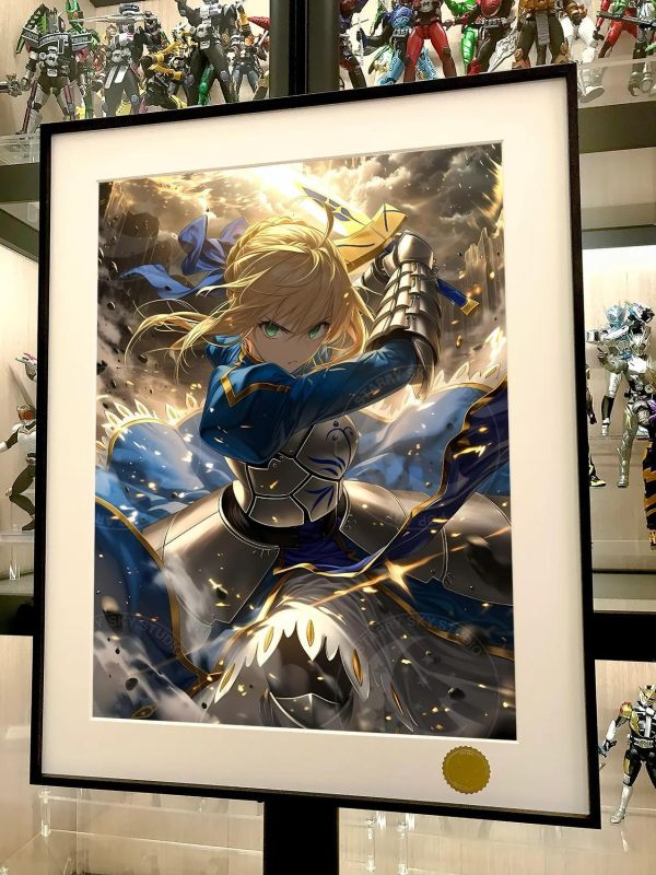 【海外代購】星空《突擊saber》阿爾託莉雅·潘德拉貢吾王Fate裝飾畫 