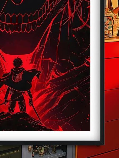 【海外代購】巴洛克《艾倫巨人》利威爾進擊的巨人Attack on Titan三笠Eren動畫裝飾畫冰箱貼 