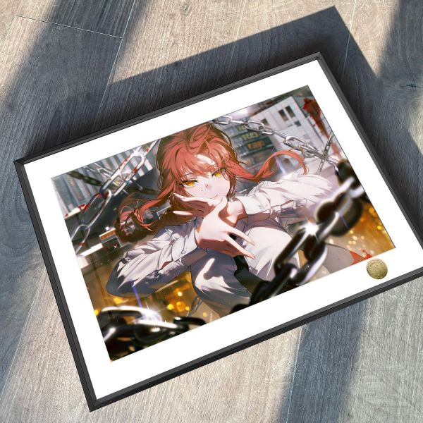 【海外代購】皇呱 《魅力壞女人》電鋸人魅力壞女人瑪奇瑪同人周邊裝飾畫 