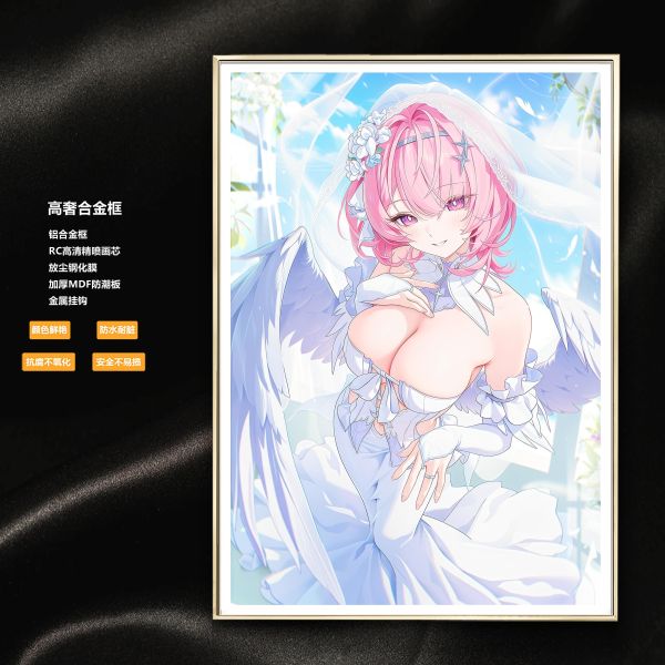 【海外代購】阿喵畫社 花嫁 婚紗蕾米埃爾 新品12K超清主題裝飾畫週邊 透明卡磚 床頭地墊 牆面掛毯 冰箱貼 