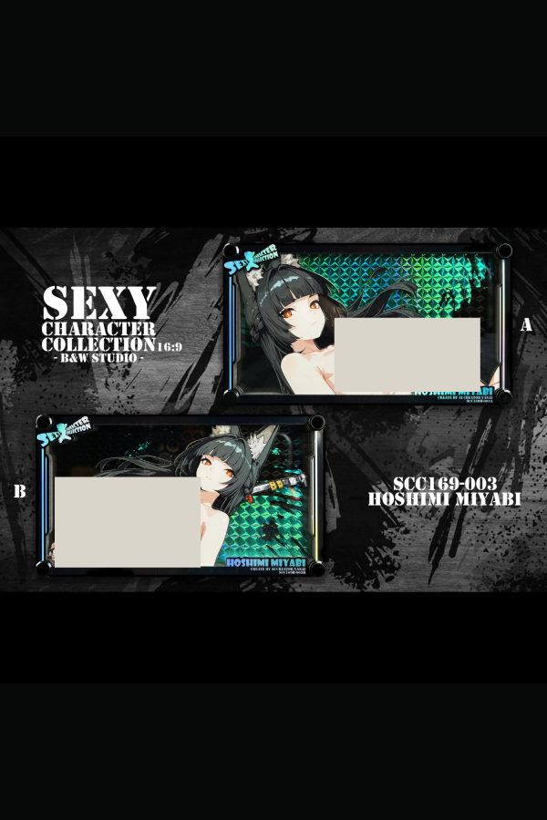 【R18-海外代購】黑白畫映 B&W Sexy Character Collection 16:9 003女性角色鐳射卡磚 星見雅 