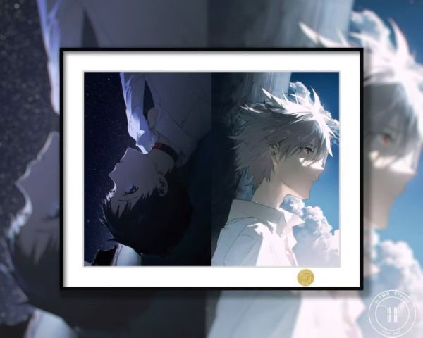 【海外代購】H2  《碇真嗣渚薰》新世紀福音戰士裝飾畫 