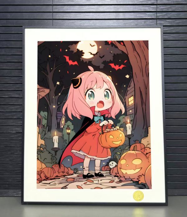 【海外代購】H2 《萬聖節阿尼亞》間諜過家家黃昏約爾動漫二次元裝飾畫 