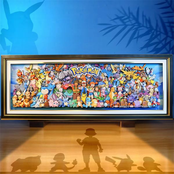 【海外代購】【34*94CM】KALA HOME 初代151只 小智皮卡丘 立體畫01 