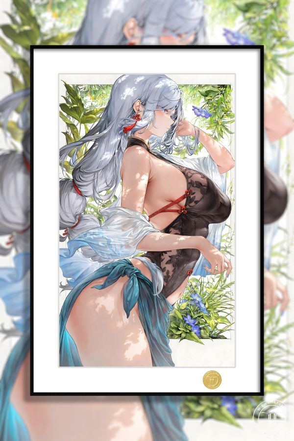 【海外代購】H2 《申鶴》原神孤辰煢懷阿鶴二次元裝飾畫 