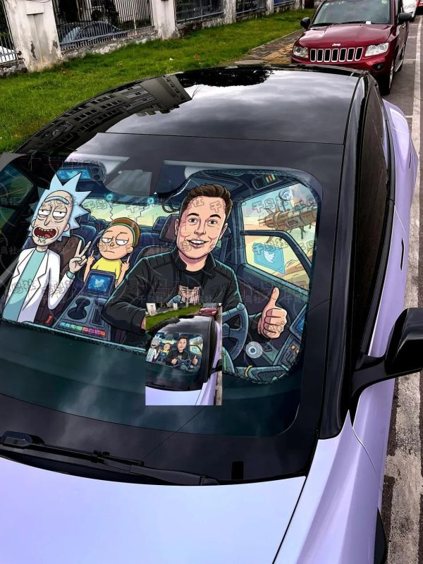 【海外代購】千鳥社《汽車前擋遮陽-馬斯克 瑞克和莫蒂》 