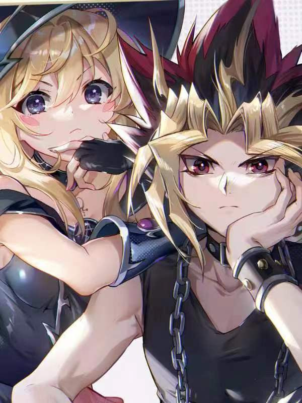 【預定】星空 遊戲與魔法少女 遊戲王黑魔導女孩三幻神武藤遊戲裝飾畫 