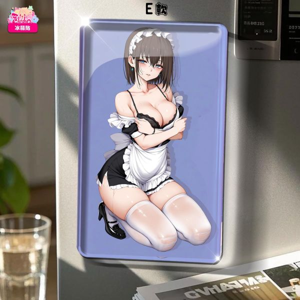 【海外代購】阿喵畫社 第六十五彈女僕瑠璃川椿 高透壓克力磁吸冰箱貼 雙面等身抱枕 