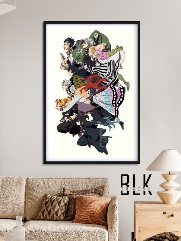 【海外代購】巴洛克 《九柱出擊》鬼滅之刃無限城篇九柱裝飾畫冰箱貼 