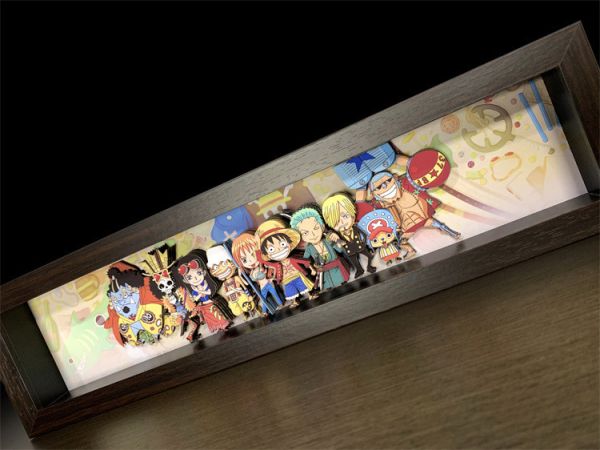 【海外代購】萌萌匠 草帽團路飛 多層立體手作畫 01 