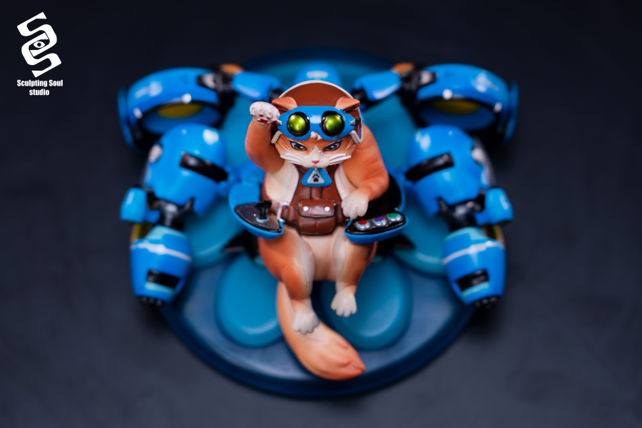 【預定】塑魂工坊 Sculpting Soul 守望先鋒 overwatch 中了睡針的飛天貓Jetpack Cat 