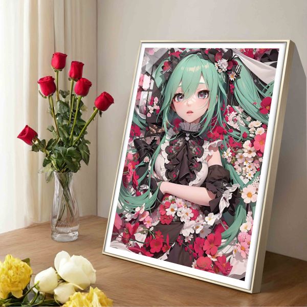 【海外代購】阿喵畫社 碎花 初音 