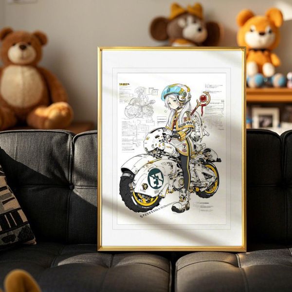 【海外代購】千鳥社 《芙莉蓮摩托車》 葬送的芙莉蓮Frieren摩托車精靈魔法使午睡毯地毯裝飾畫 