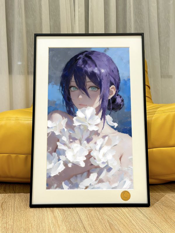 【海外代購】星空 《白花蕾塞》Chainsaw Man電鋸人Reze瑪奇瑪早川秋電次鏈鋸人動漫裝飾畫 