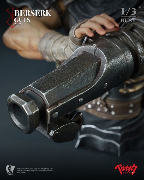 【預定】BIHS Berserk 格斯（砲形） 黑之劍士狂戰士時刻 胸部像雕像 