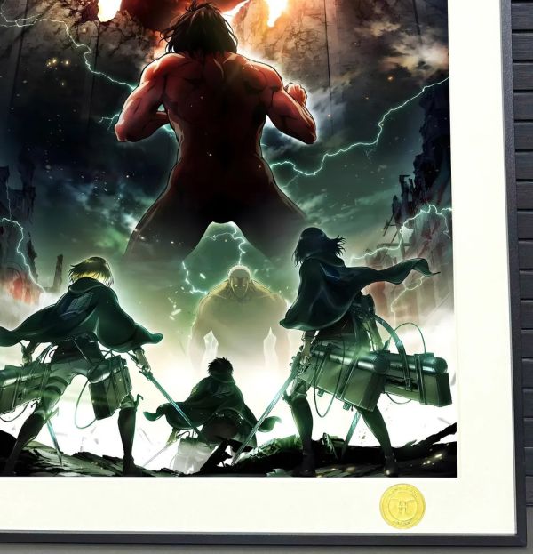 【海外代購】H2 《三人組》進擊的巨人艾倫三笠阿爾敏利威爾裝飾畫 