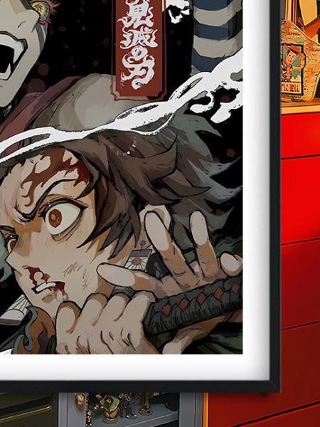【海外代購】巴洛克 《上三之戰》鬼滅之刃無限城篇猗窩座Akaza狛治炭治郎富岡義勇炎柱動漫裝飾畫冰箱貼 