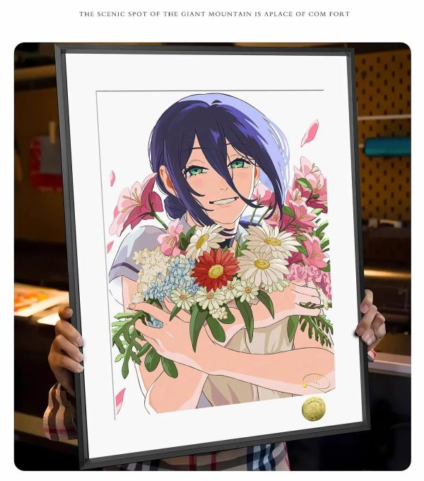 【海外代購】皇呱 《少女蕾塞第三彈》鏈鋸人聲優簽名裝飾畫 午睡毯 地毯 