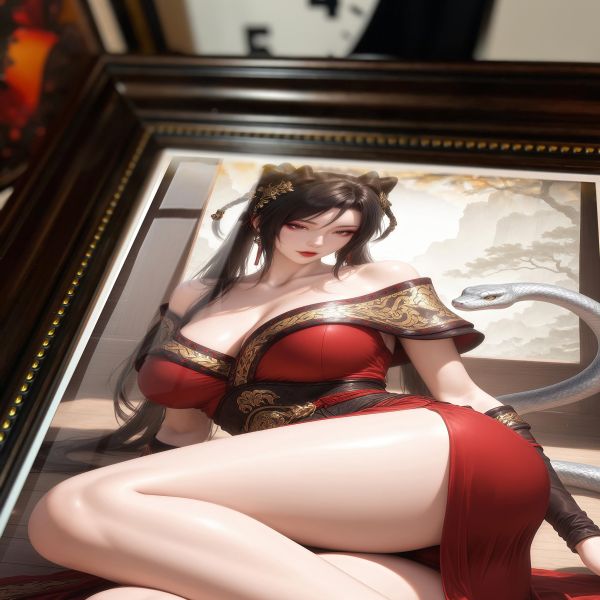 【海外代購】阿喵畫社 赤練復古款 復古框紀念牆面桌面擺台 冰箱貼 