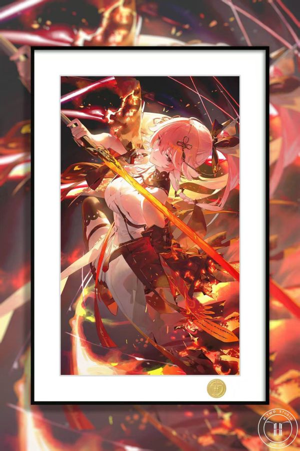 【海外代購】H2 《長離》鳴潮Wuthering Waves動畫二次元裝飾畫 