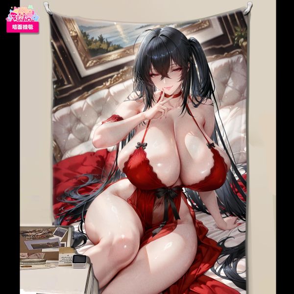 【海外代購】阿喵畫社 王室 紅禮服大鳳 8k主題高清裝飾畫 午睡毛毯 牆面掛毯 護腕滑鼠墊 冰箱貼 