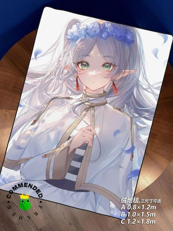 【海外代購】皇呱 《藍冠芙莉蓮》葬送的芙莉蓮裝飾畫 午睡毯 地毯 