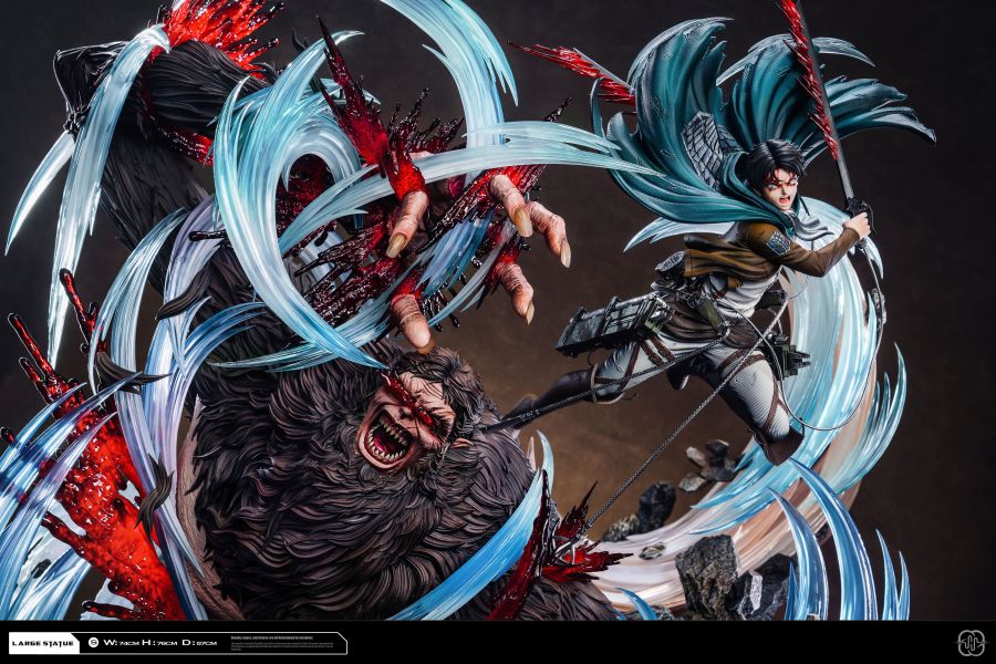 『爆款預定』Hertz 兵長vs獸巨2.0  里維·阿卡曼 兵長砍猴 吉克 獸之巨人 