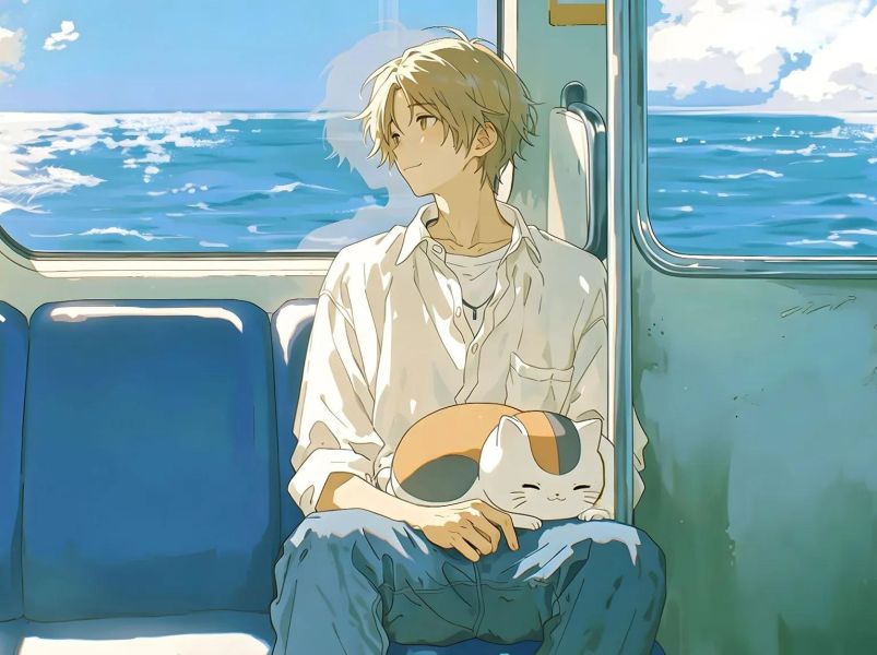【海外代購】H2《列車夏目》夏目友人帳裝飾畫 