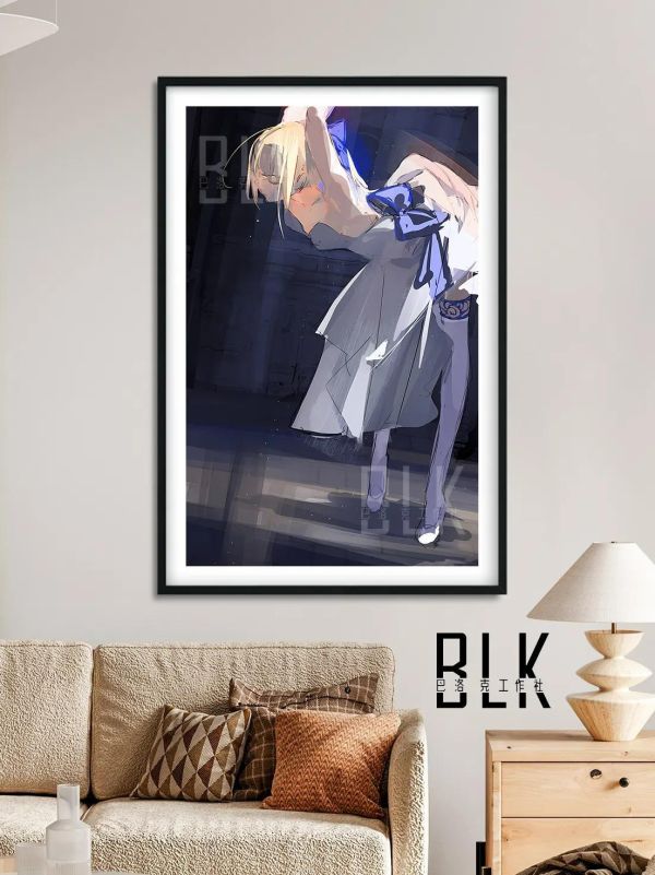【海外代購】巴洛克 《吾王saber》Fate/stay night裝飾畫冰箱貼 