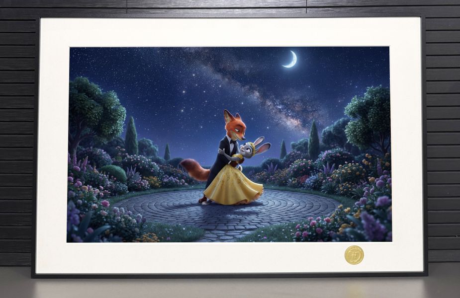 【海外代購】H2 《月下起舞》瘋狂動物城2朱迪尼克Zootopia2裝飾畫 