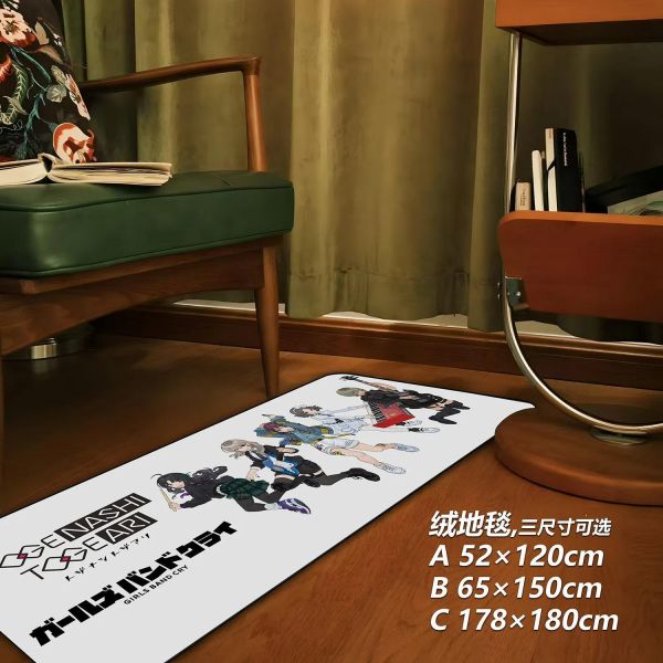 【海外代購】千鳥社 《無刺有刺樂隊》少女樂隊的吶喊成員照GBC地毯鼠標墊裝飾畫 