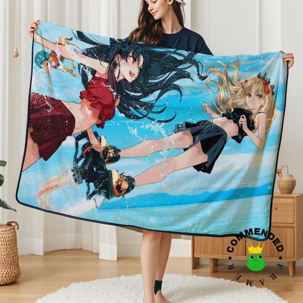 【海外代購】皇呱 《泳裝姐妹》Fate貴族姐妹裝飾畫 午睡毯  地毯 